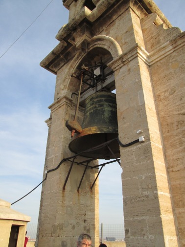 The bell, "Little Michael" (a.k.a. Miguelete). This thing rang when we were up there and scared the **** out of us and everyone else when it did so :)